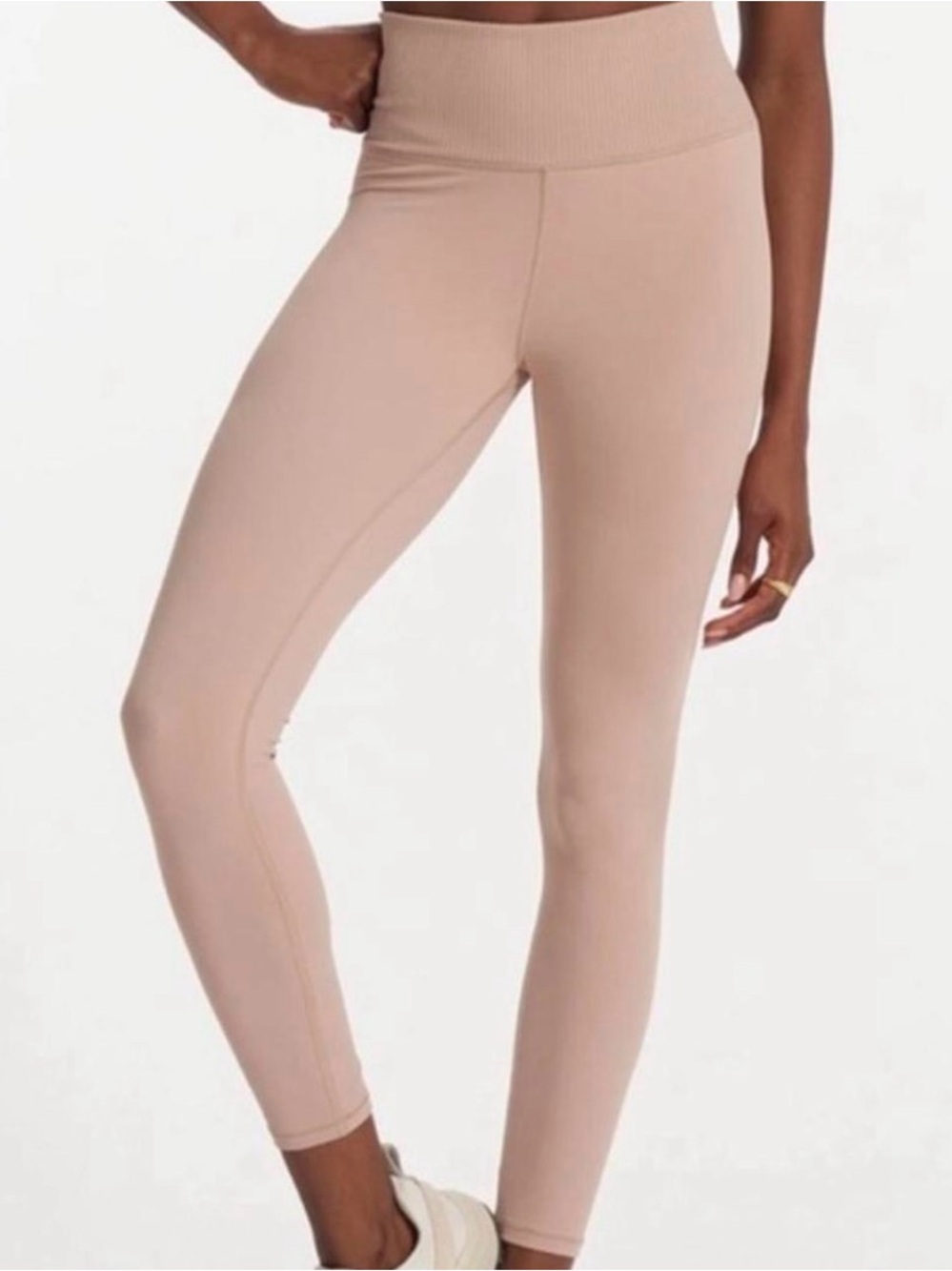 Vuori Rib studio leggings  in Nude